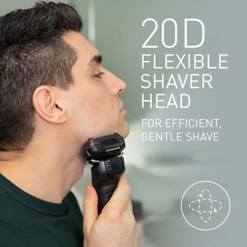 Panasonic ES-LV6U Series 900 Premium Wet/Dry Electric Shaver 5-Way Shaving Head with Linear Motor, Black - Image 9