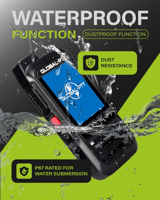 2-Pack Fast Radios Unlimted Range - Global PTT 4G Walkie Talkies with SIM Cards - Nationwide Coverage Communication Long Range PoC Two Way Radios IP67 Waterproof Design (P0) - Image 6