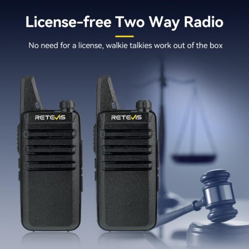 Retevis RT22 Walkie Talkies for Adults(20 Pack),Rechargeable 2 Way Radio Long Range,with 2 Pack 10 Way Gang Charger,Charging Efficiently,Hands-Free Portable Walkie Talkie for School Hotel Restaurant - Image 2