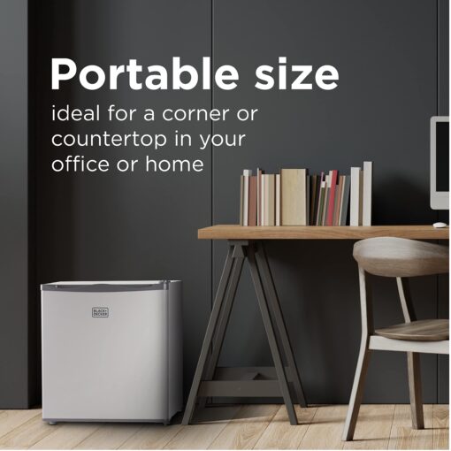 BLACK+DECKER 1.2 Cu. Ft. Compact Upright Freezer, Mini Deep Freeze with Full-Width Wire Shelf - Image 6