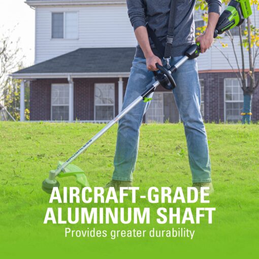 Greenworks 40V 16" Brushless Cordless String Trimmer (Attachment Capable - Gen 2), 4.0Ah Battery and Charger Included - Image 3