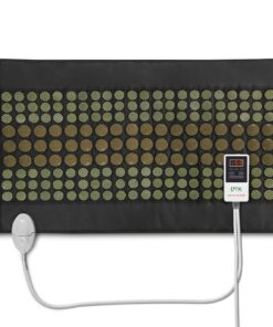 UTK Far Infrared Heating Pad for Back, Full Back Infrared Heating Pad, Weight Heating pad with132 Jade & 54 Tourmaline Stones,160 Watt Fast Heat Up, Larger Size:21x38 Inches