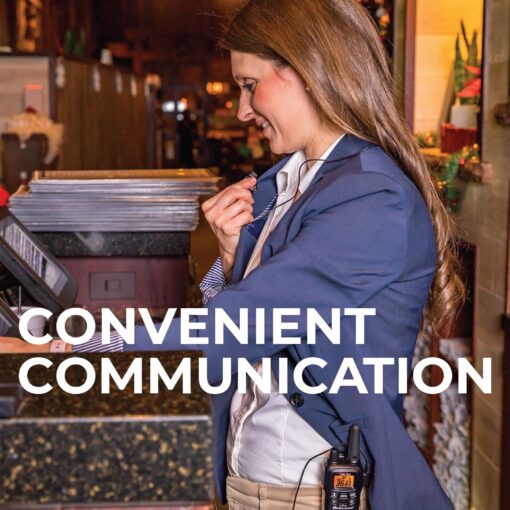 Midland – LXT600BBX6 Gang Charger Business Radio Walkie Talkie with Ear Piece - Small, Lightweight - Security Restaurants Retail Cafes - Two Way Radio with Charging Base- Rechargeable- 6 Units - Image 8