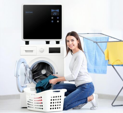 SantiCleana Ozone Laundry Washer System - 2 Outlets! - Stainless Sprayer - Black Hose - Image 3