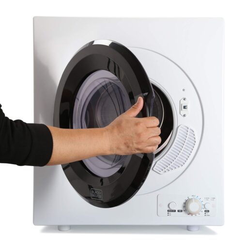 BLACK+DECKER BCED26 Compact Dryer for Standard Wall Outlet, Small, 5 Modes, Load Volume 8.8 lbs., White - Image 6