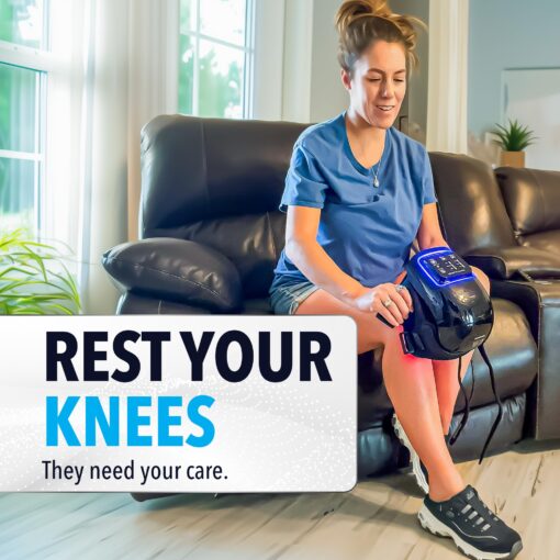 FORTHiQ Knee Massager Pro+ with Heat, Red Light and Vibration, 6-in-1, Dual-Wavelength - Cordless, Portable, Adjustable Straps, Easy to Use, Saves Your Settings, FSA or HSA Eligible - Image 6