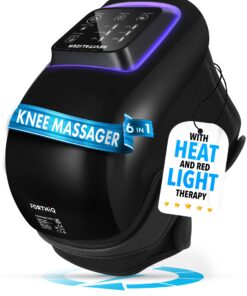FORTHiQ Knee Massager Pro+ with Heat, Red Light and Vibration, 6-in-1, Dual-Wavelength - Cordless, Portable, Adjustable Straps, Easy to Use, Saves Your Settings, FSA or HSA Eligible