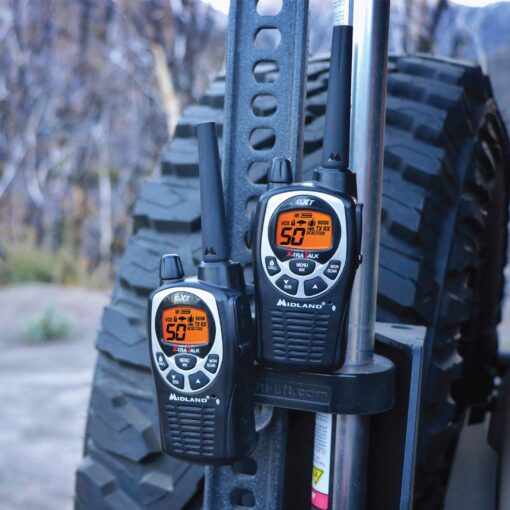 Midland GXT1000VP4 50 Channel GMRS Two-Way Radio - Up to 36 Mile Range Walkie Talkie - Black/Silver (Pack of 6) - Image 5