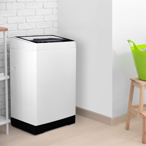 BLACK+DECKER Small Portable Washer, Washing Machine for Household Use, Portable Washer 1.7 Cu. Ft. with 6 Cycles, Transparent Lid & LED Display - Image 2