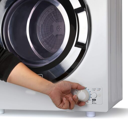 BLACK+DECKER BCED26 Compact Dryer for Standard Wall Outlet, Small, 5 Modes, Load Volume 8.8 lbs., White - Image 7