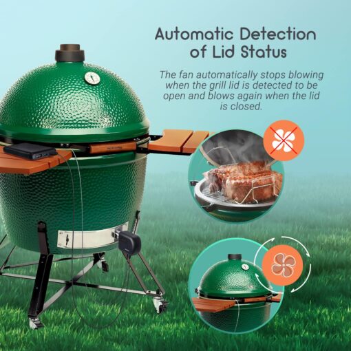 Wi-Fi & Bluetooth BBQ Smoker Temperature Controller with Automatic Smoker Fan, INKBIRD ISC-027BW Grill Thermometer with 4 Probes for Big Green Egg, Kamado Joe, Primo, Vision Grill, Akorn Kamado, Weber - Image 7