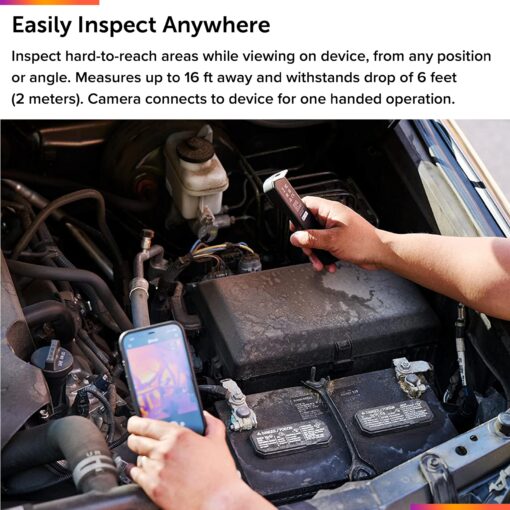 FLIR ONE Edge- Bluetooth Thermal Imaging Camera for Smartphones. Connects Wirelessly to Device and Compatible with All iOS and Android Phones. - Image 4