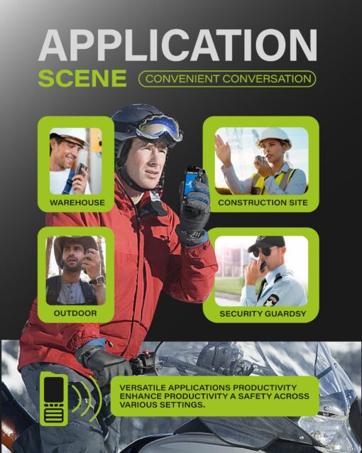 2-Pack Fast Radios Unlimted Range - Global PTT 4G Walkie Talkies with SIM Cards - Nationwide Coverage Communication Long Range PoC Two Way Radios IP67 Waterproof Design (P0) - Image 4