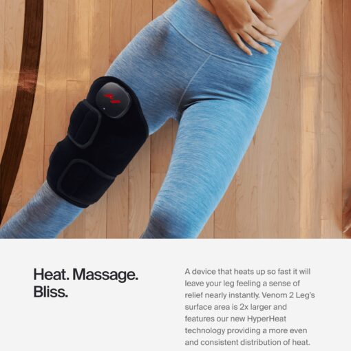 Hyperice Venom 2 - Advanced Heat + Vibration Wrap (Leg) - FSA or HSA Approved - Image 5