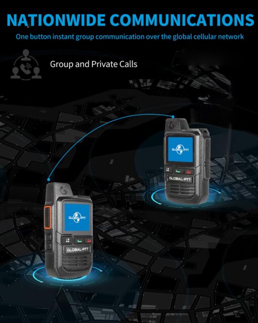 globalptt 2-Pack Global Walkie Talkies with Sim Cards - Handheld PoC Two Way Radios Unlimited Range - Rechargeable PTT Push to Talk Over Cellular Radio Long Range (G0) - Image 7