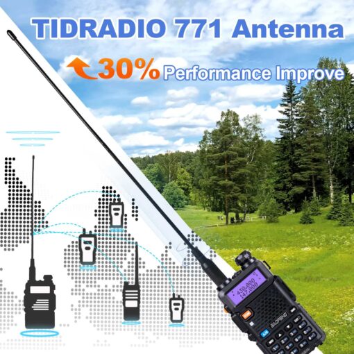 BaoFeng Radio UV-5R 8W Ham Radio (6 Pack) 144-148Mhz/420-450Mhz + 1pcs TIDRADIO Driver Free Programming Cable + 12pcs 1800mAh Batteries BaoFeng Walkie Talkie - Image 7