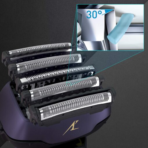 Panasonic ES-LV67-A803 Wet and Dry Shaver, 5 Shaving Heads with Linear Motor, Including Hair Trimmer, Navy Blue - Image 19