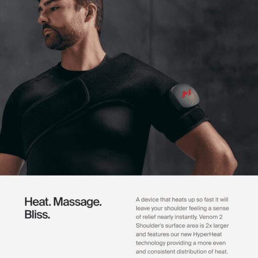 Hyperice Venom 2 - Advanced Heat + Vibration Wrap (Left Shoulder) - FSA or HSA Approved - Image 5