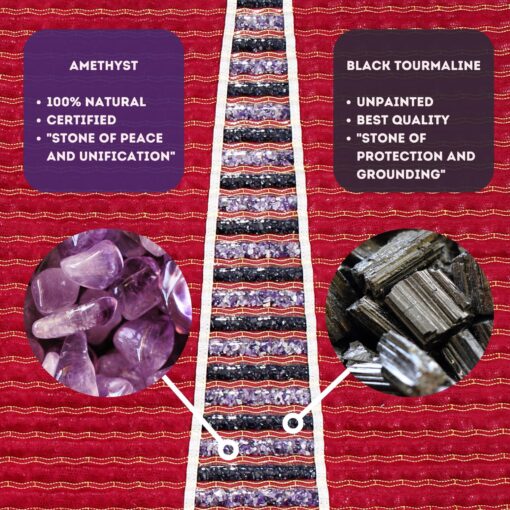 MediCrystal Infrared Heat Amethyst Tourmaline Mini Mat - 32" L x 20" W - Natural Crystals - Adjustable FIR Heating 86°-158°F - Deep Warming Hot Stone Pad - for Back Health - Original Manufacturer - Image 7