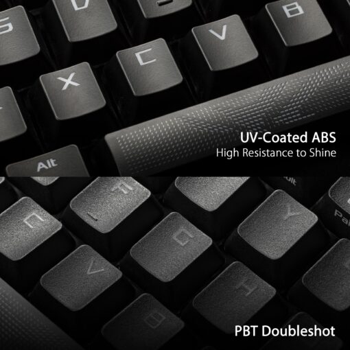ASUS ROG Strix Scope II 96 Wireless Gaming Keyboard, Tri-Mode Connection, Dampening Foam & Switch-Dampening Pads, Hot-Swappable Pre-lubed ROG NX Snow Switches, PBT Keycaps, RGB-Black - Image 3