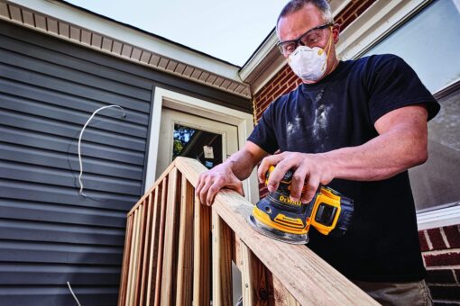 DEWALT 20V MAX Orbital Sander, Tool Only with 20V MAX Battery Pack with Charger, 3-Ah (DCW210B & DCB230C) - Image 4