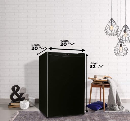 Danby Designer DAR044A4BDD-6 4.4 Cu.Ft. Mini Fridge, Compact Refrigerator for Bedroom, Living Room, Bar, Dorm, Kitchen, Office, E-Star in Black - Image 3
