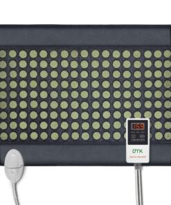 UTK Upgrade Far Infrared Heating Pad for Back, 153 Natural Jades Heating Pad for Pain, More Gemstones & Larger Heat Area, Smart Controller,Memory Function, Travel Bag Included, Medium: 31"x 21"