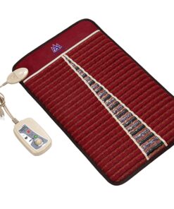 MediCrystal Infrared Heat Amethyst Tourmaline Mini Mat - 32" L x 20" W - Natural Crystals - Adjustable FIR Heating 86°-158°F - Deep Warming Hot Stone Pad - for Back Health - Original Manufacturer