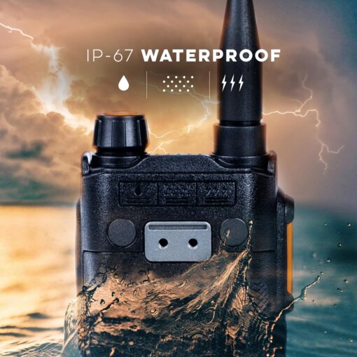 BTECH UV-PRO IP67 Dual Band VHF/UHF Two-Way Radio - APRS, Bluetooth, GPS, Text Messaging, Aviation Band Scanner, NOAA Weather Alerts, USB-C Rechargeable Battery - Image 7