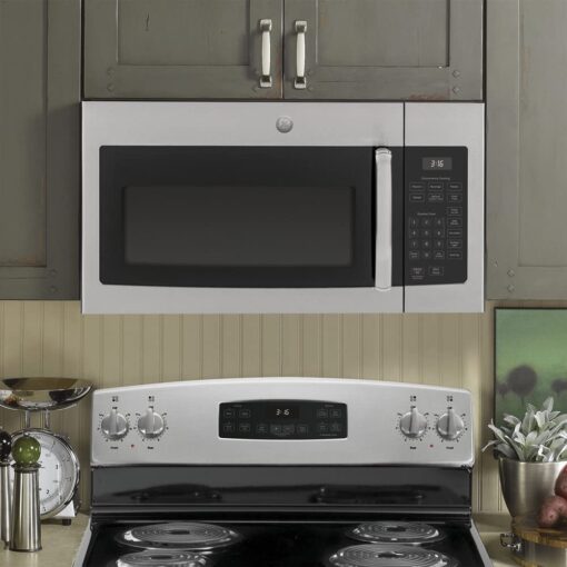 GE JVM3160RFSS 1.6 Cu. Ft. Over-the-Range Microwave Oven Stainless Steel Bundle with 2 YR CPS Enhanced Protection Pack - Image 6