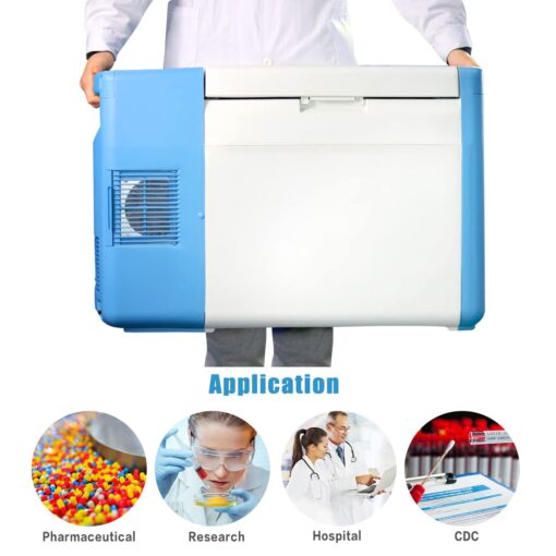 '-123 °F Ultra-Low Temperature Freezer-86°C Portable Lab Cryogenic Freezer 20L Countertop Refrigerator, Samples Flash Freezer for Laboratory Samples Storage,Scientific Research (20L) - Image 8