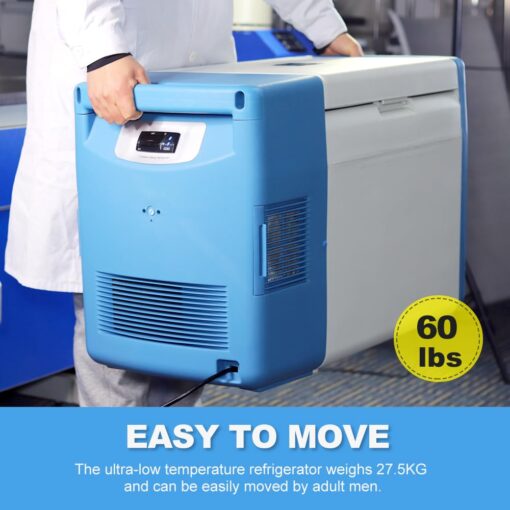 '-123 °F Ultra-Low Temperature Freezer-86°C Portable Lab Cryogenic Freezer 20L Countertop Refrigerator, Samples Flash Freezer for Laboratory Samples Storage,Scientific Research (20L) - Image 7