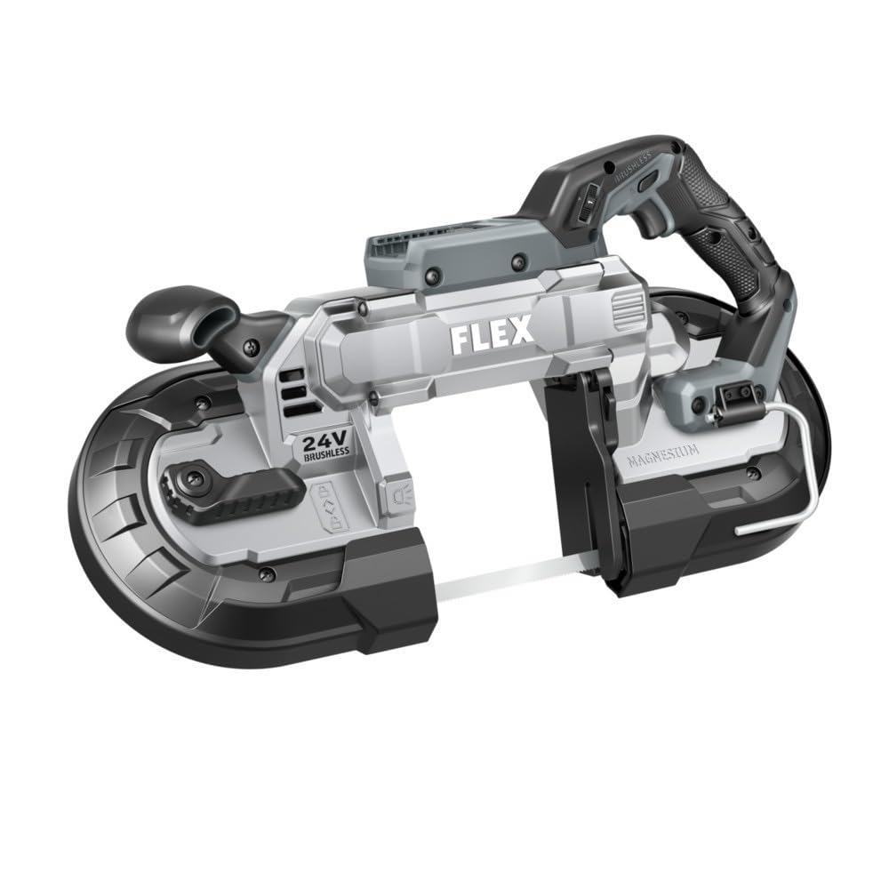 FLEX 24V Brushless Cordless 5-Inch Deep Cut Band Saw Tool Only, Battery and Charger Not Included - FX2351-Z